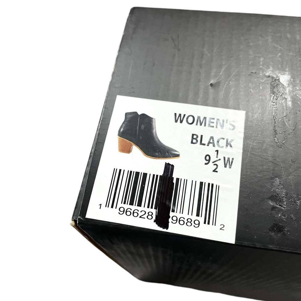 Black Ankle Boot Size 9.5 Wide With 2.5” Heel Booties NEW By Eloquii - Picture 7 of 7